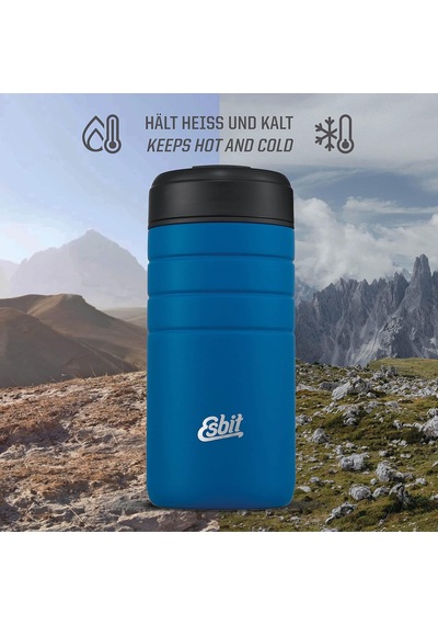 Majoris Paslanmaz Çelik Termos Bardağı Mug Kutup Mavisi 0.45l, Mavi, 450 Ml Çok Renkli