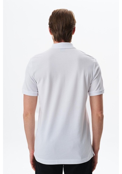 AR-MA Arma Erkek Regular Fit Basic % 100 Pamuk Pike Polo Yaka Tişört Y29374355402 Beyaz