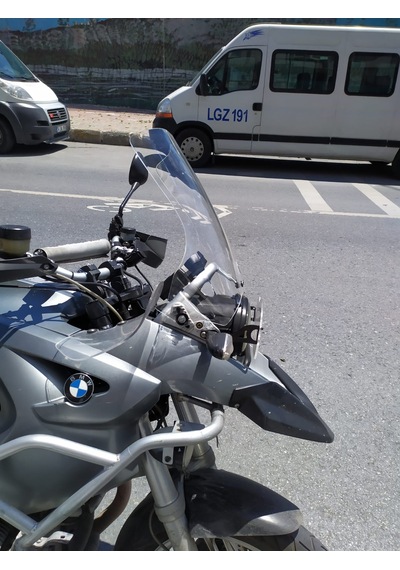 2004-2012 Bmw 1200Gs Uzun Cam Şeffaf 43Cm 4Mm 6Cm Uzun Zeus