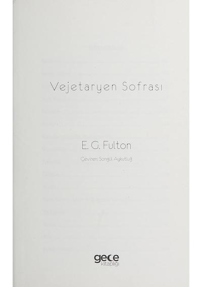 Vejetaryen Sofrası