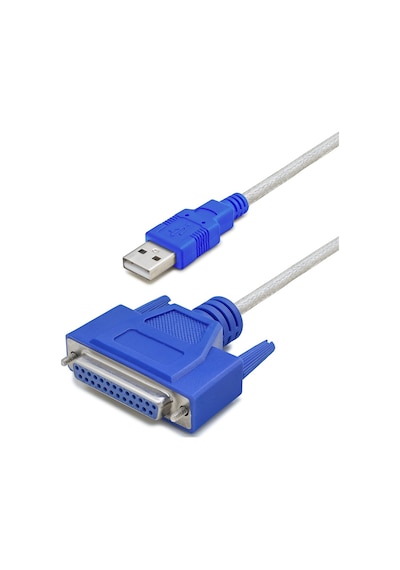 Usb To Paralel Lpt Yazıcı Dönüştürücü Kablosu 1.3 M - Silver Mi Hdx7531