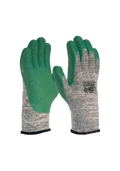 Camcı Eldiveni Lateks Iş Eldiveni Xl Yeşil - Gri