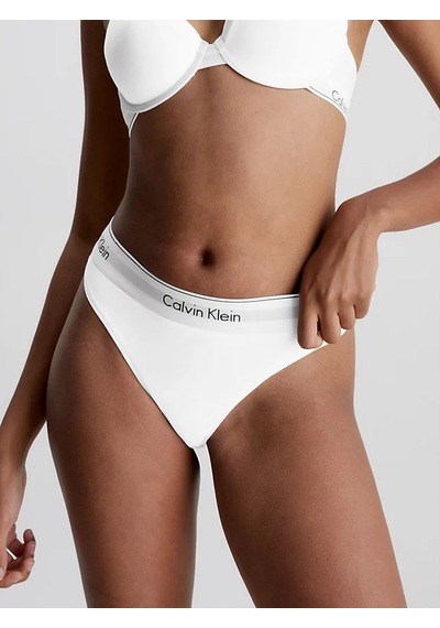 Calvin Klein Kadın Marka Logolu Elastik Bantlı Günlük Kullanıma Uygun Beyaz Külot 0000f3786e 100 Beyaz1