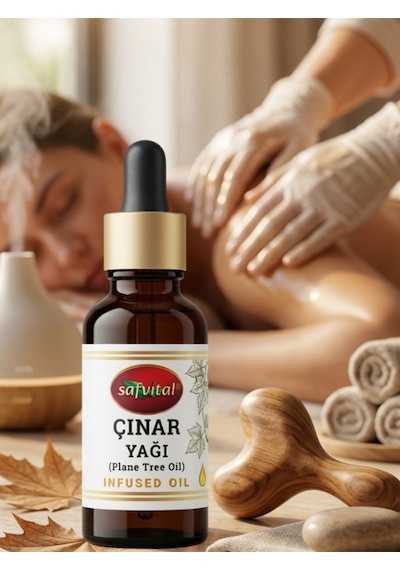 Safvital Çınar Yağı 20 Ml Bitkisel Maserasyon Yağı Aromatik Kullanım Cilt Ve Saç Bakımına Uygun & Aromaterapi