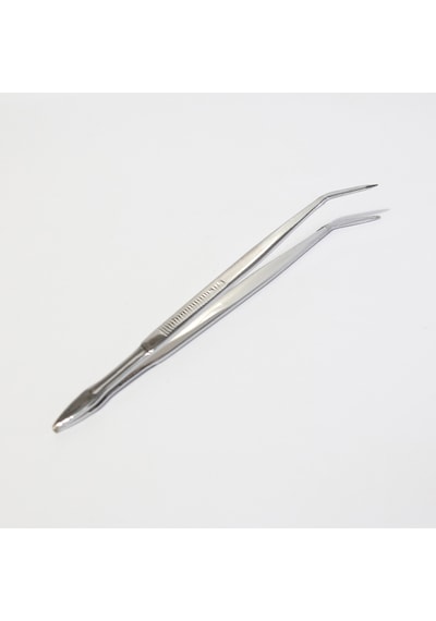 Penset 16 CM Eğri Uçlu Nikel Kaplama