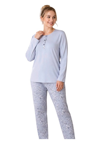Confeo C840-931 Kadın Penye Süprem Patlı Uzunkol Pijama Takım Çok Renkli Confeo C840-931 Kadın Penye Süprem Patlı Uzunkol Pijama Takım Çok Renkli