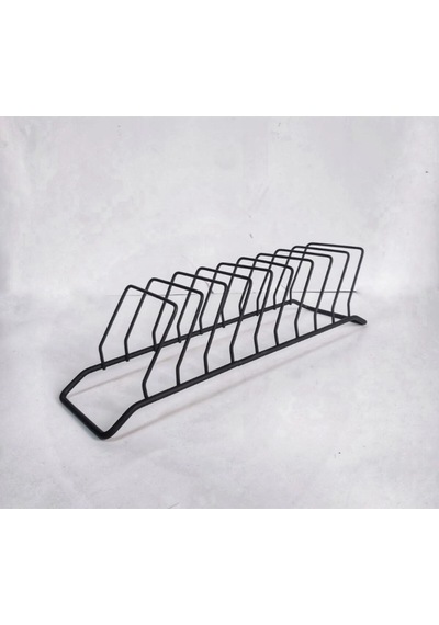 Metal Tabak Standı - 9 Bölmeli Metal Gri Diğer