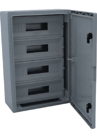 Çetinkaya 50x70x20 Abs Pano 4x22 Opak Kapaklı 88 Otomat Pano Çp 5106