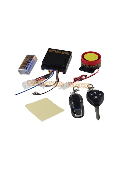 Oem Motosiklet Alarm Ve Çalıştırma Seti Pil Destekli