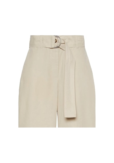 Calvin Klein Cotton Seamed Pant Kadın Krem Kumaş Pantolon-12774 Krem