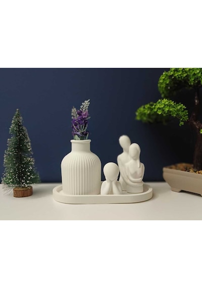 Bernami Mum Pinterest İskandinav Vazo Ve Sarılan Çift Sevgili Biblosu Dekoratif Beton Tepsi Çocuk Figür 4'lü Set Diğer