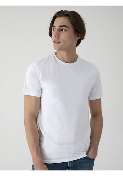 Ltb Basic Slim Fit Erkek T-Shırt Beyaz 012248451560033 - 100 Beyaz