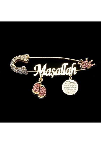 Sahiaksesuar Maşallah Yazılı Bebek Yaka Iğnesi 30