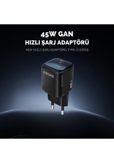 Lexroo 45w Gan Hızlı Şarj Adaptörü, Hızlı Şarj Başlığı, Akım Korumalı Güç Adaptörü, Güçlü Performans Standart