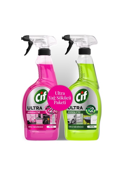 Cif Ultra & Sakura Sprey 750 Ml - İkili Paket