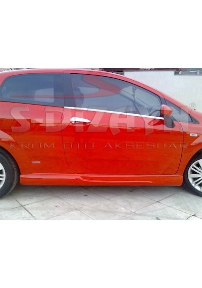 S-Dizayn Fiat Grande Punto Krom Cam Çıtası 2 Prç 2006-2018