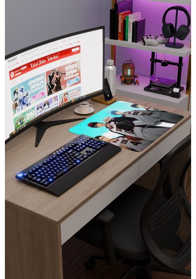 Kuroko No Basket Anime V4 - 48x40 Xl Gaming Kauçuk Kaymaz Taban Mouse Pad Fare Altlığı