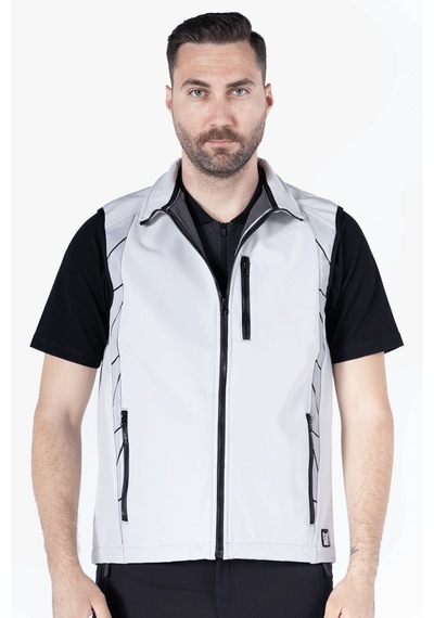 Tiger Softshell Yelek Açık Gri - Siyah