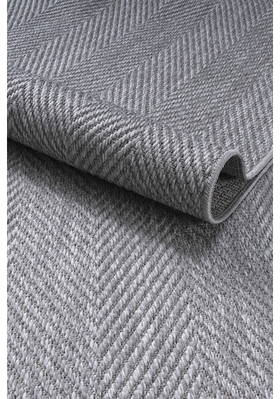 Berena Naturel Jüt Halı Örme Kilim Sisal Hasır Halı Mutfak Balkon Halısı Gri-140x200