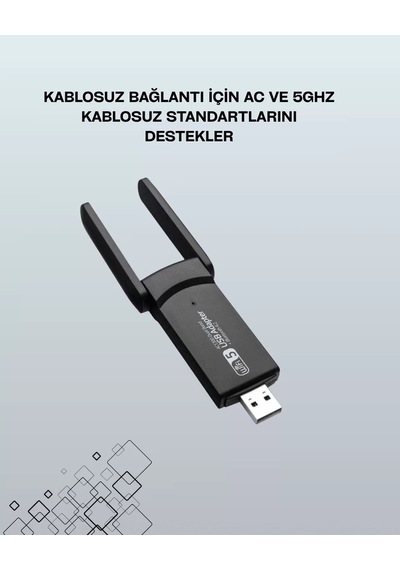 Usb Wifi Adaptör 1200 Mbps Hız 97163980