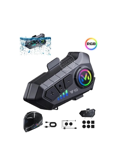 Prepare Y10 Bluetooth 5.0 Motosiklet Kulaklık