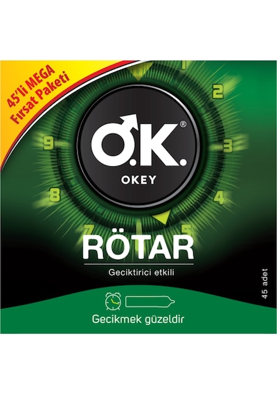 Okey Rötar Prezervatif 45'li