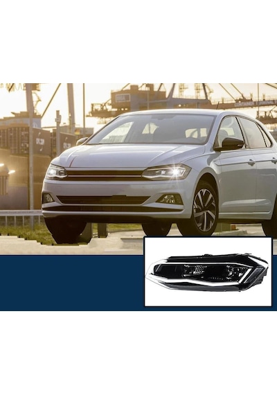 Volksvagen Polo Aw 2017-2018-2019 R Krom Ön Far