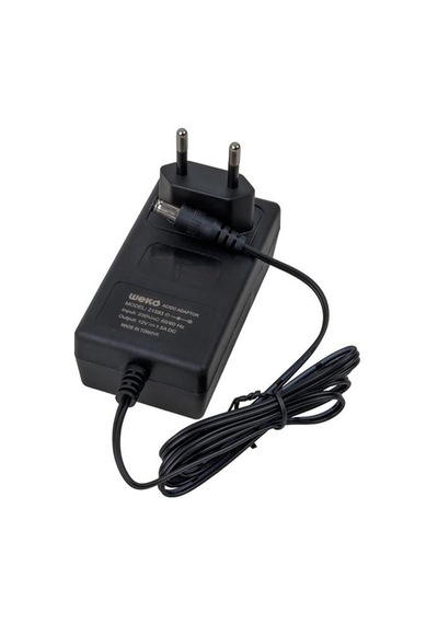 Weko 12 Volt - 1.5 Amper 5.5 2.5 Uçlu Yerli Üretim Plastik Kasa Priz Tipi Adaptör Diğer