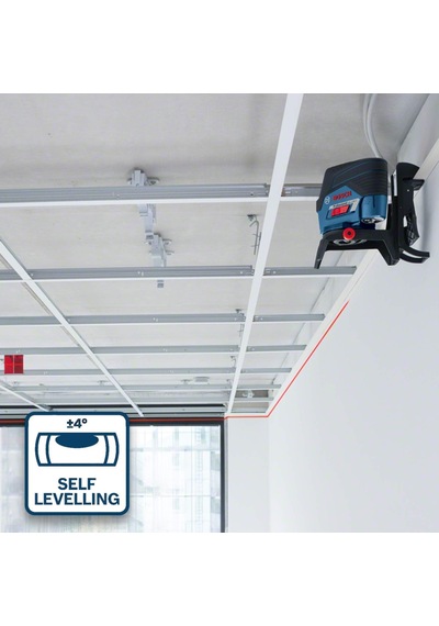 Gcl 2-50 C Çizgi Lazer 20m Çalışma Alanı Alıcı İle 50 M , 4 X Aa Pil, Ip 54 Toza Karşı Koruma Sistemi, Kırm