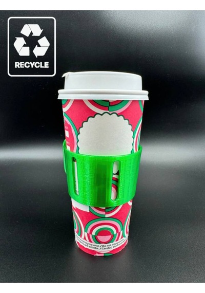 Bardak Tutma Aparatı - Takeaway Kahve Firmaları İçinde Uygundur Recycle Yeşil