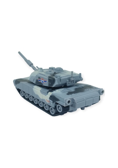Kamuflajlı Askeri Tank Oyuncak - Gerçekçi Detaylı Model Savaş Tankı - Gri