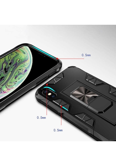 Apple Uyumlu iPhone X Kılıf Zore Volve Kapak Gold