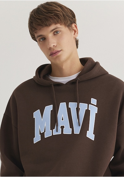 Mavi - Mavi Logo Baskılı Kapüşonlu Kahverengi Sweatshirt 067149-88067 Kahverengi Mavi - Mavi Logo Baskılı Kapüşonlu Kahverengi Sweatshirt 067149-88067 Kahverengi