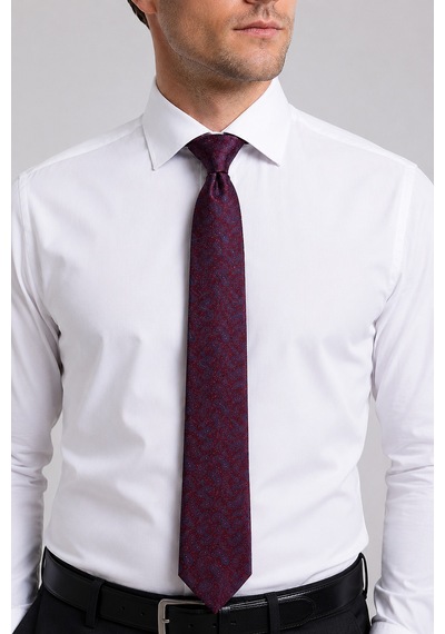 Bisse Bordo İpek Kravat Krimd26y022 D25