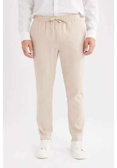 DeFacto Yazlık Jogger Keten Düz Paça Pantolon D7542AX25SPBG737