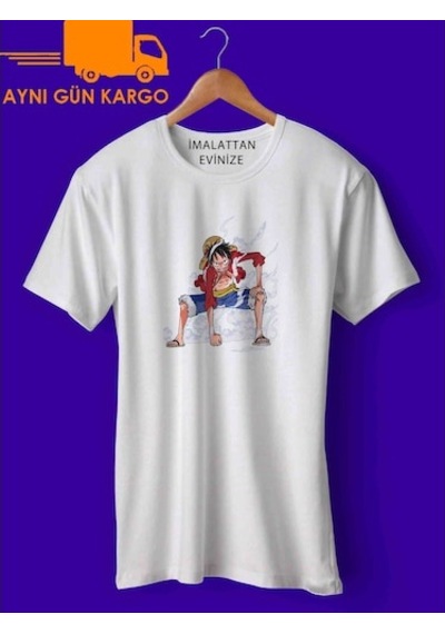One Piece Baskılı Tişört Tshirt Ücretsiz Kargo