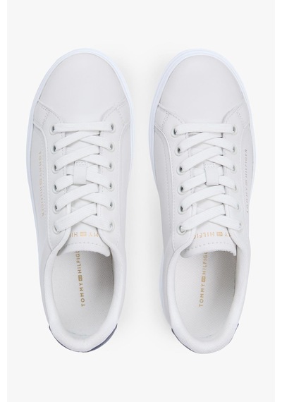 Tommy Hilfiger Th Chic Cupsole Kadın Bej Platform Taban Sneaker-13411 Bej