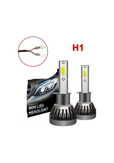 Yeni Nesil Mini Led Zenon H4 Şimşek Etkili Led Zenon H4 Uzun Kısa