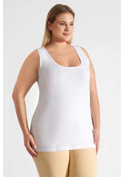 Tutku Tkd0142 Kadın Kroşetalı Atlet Beyaz