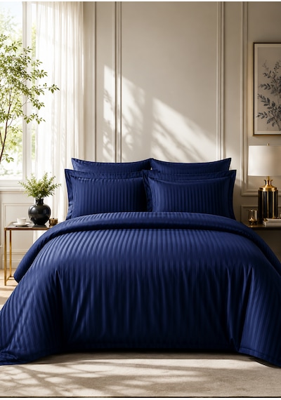 Kapreo Home Lux Cotton Collection Premium Nevresim Takımı Lacivert