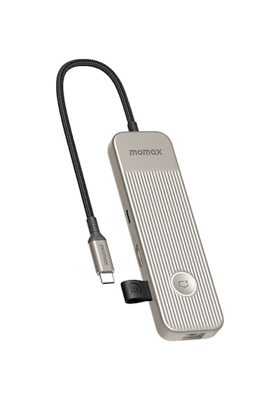 Momax DH18L Onelink 8 IN 1 Multi-Function Usb-C Hub Titanium