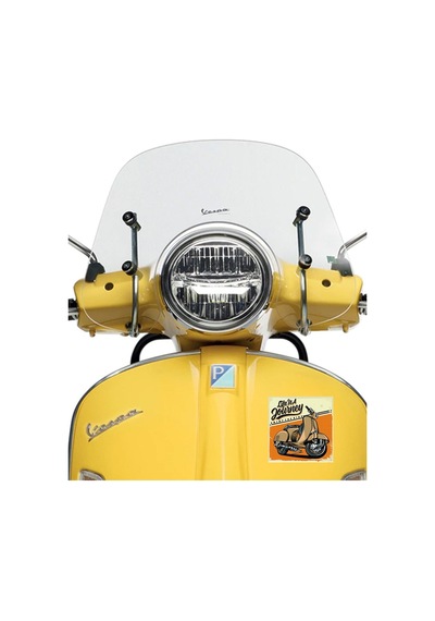 Retro Vespa Sticker Araba, Motorsiklet, Kask, Laptop, Cam Sticker 12x12 Cm