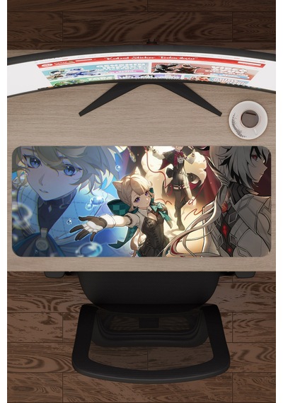 Lynette Genshin Impact Anime Oyuncu V2 - 70x30 Xl Gaming Mouse Pad Fare Altlığı