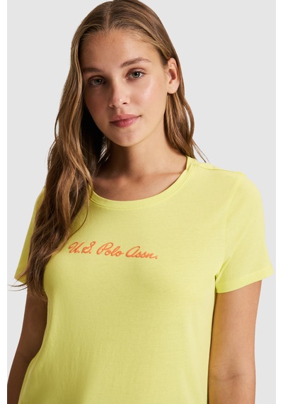 U.s. Polo Assn. Kadın Fıstık Tişört Basic 50323450-vr087