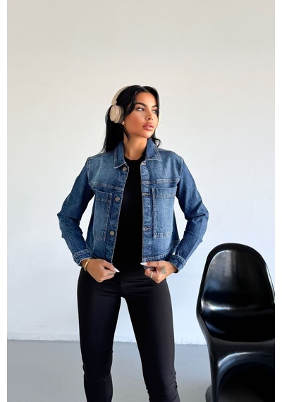 Kadın Açık Mavi Yıkamalı Regular Kalıp Çift Cepli Düğmeli Likralı Jean Kot Ceket Diana-5001 Kadın Açık Mavi Yıkamalı Regular Kalıp Çift Cepli Düğmeli Likralı Jean Kot Ceket Diana-5001