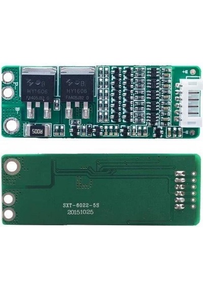BMS 5S 15A Şarj ve Koruma Modülü