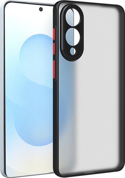 Samsung Galaxy Uyumlu S25 Edge Kılıf Zore Hux Kapak Siyah