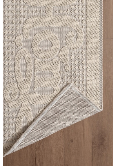 Sakura Sk011a Doğal Pamuk 2'li Banyo Paspas Seti 60x100 60x50cm Kaymaz Taban Makinada Yıkanabilir Krem-bej