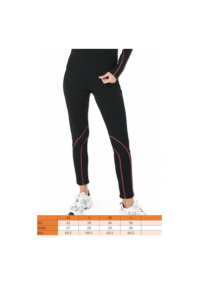 Scorp Thermo-fit Kadın Termal İçlik Takım Alt Üst Kayak İçliği Siyah Siyah