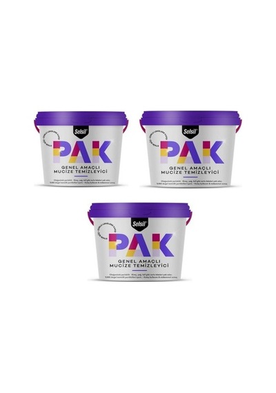 Selsil Pak Genel Amaçlı Mucize Temizleyici 500 G x 3 Adet